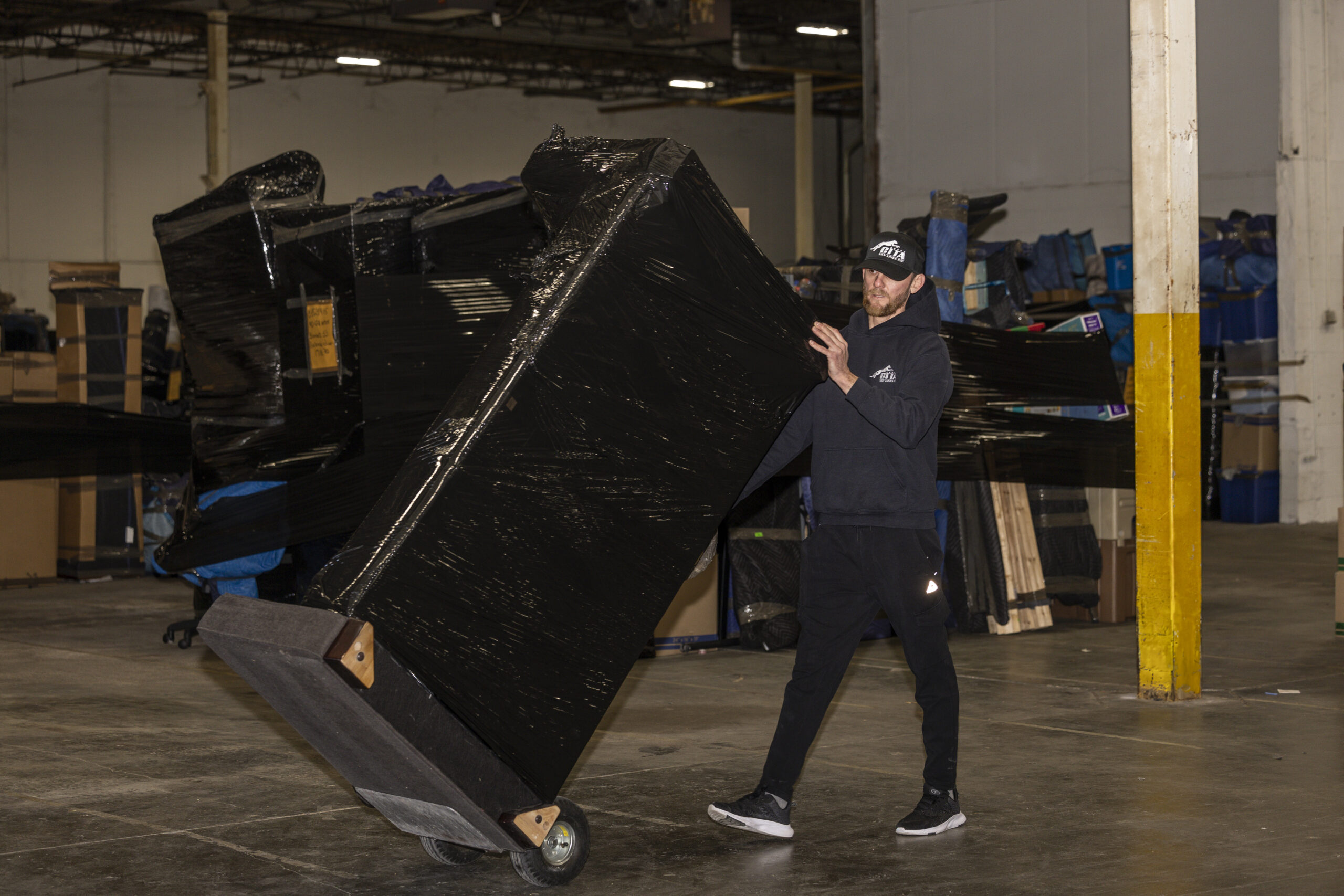 Moving blankets in storage