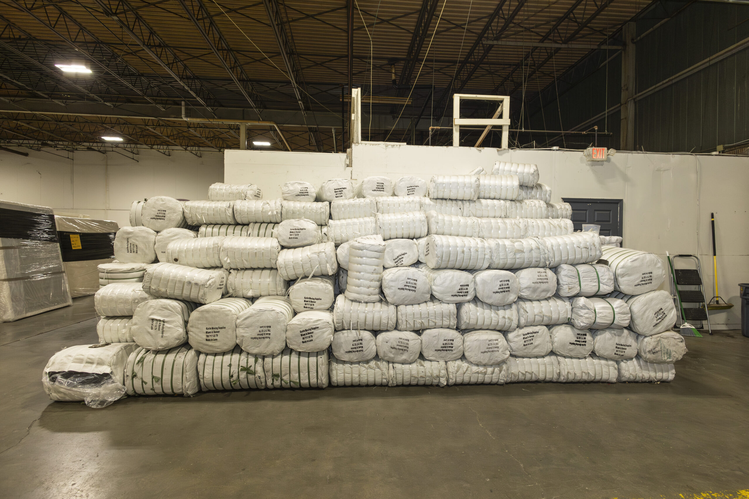 Careful furniture wrapping